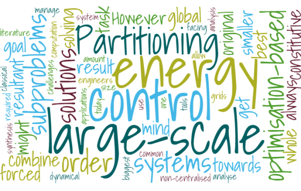 IRP11: Partitioning and optimisation-based non-centralised control of dynamical energy grids