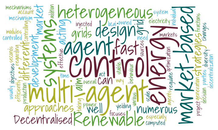 IRP12: Decentralised control for RES by fast market-based MAS