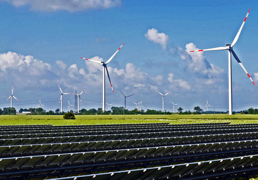 Wind and solar farm